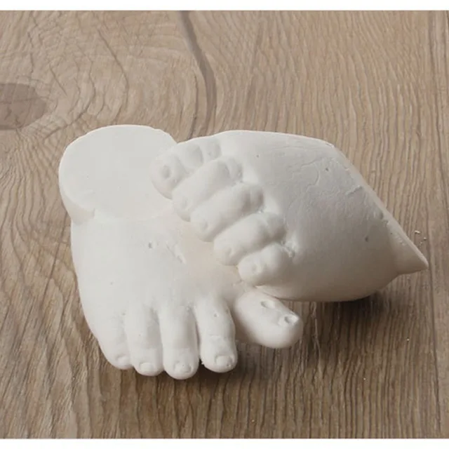 3d plaster handprints footprints diy baby hand foot casting mini kit