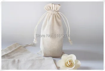 

Customized Logo cotton Mini Bags wedding bomboniere Gift bags Free Shipping