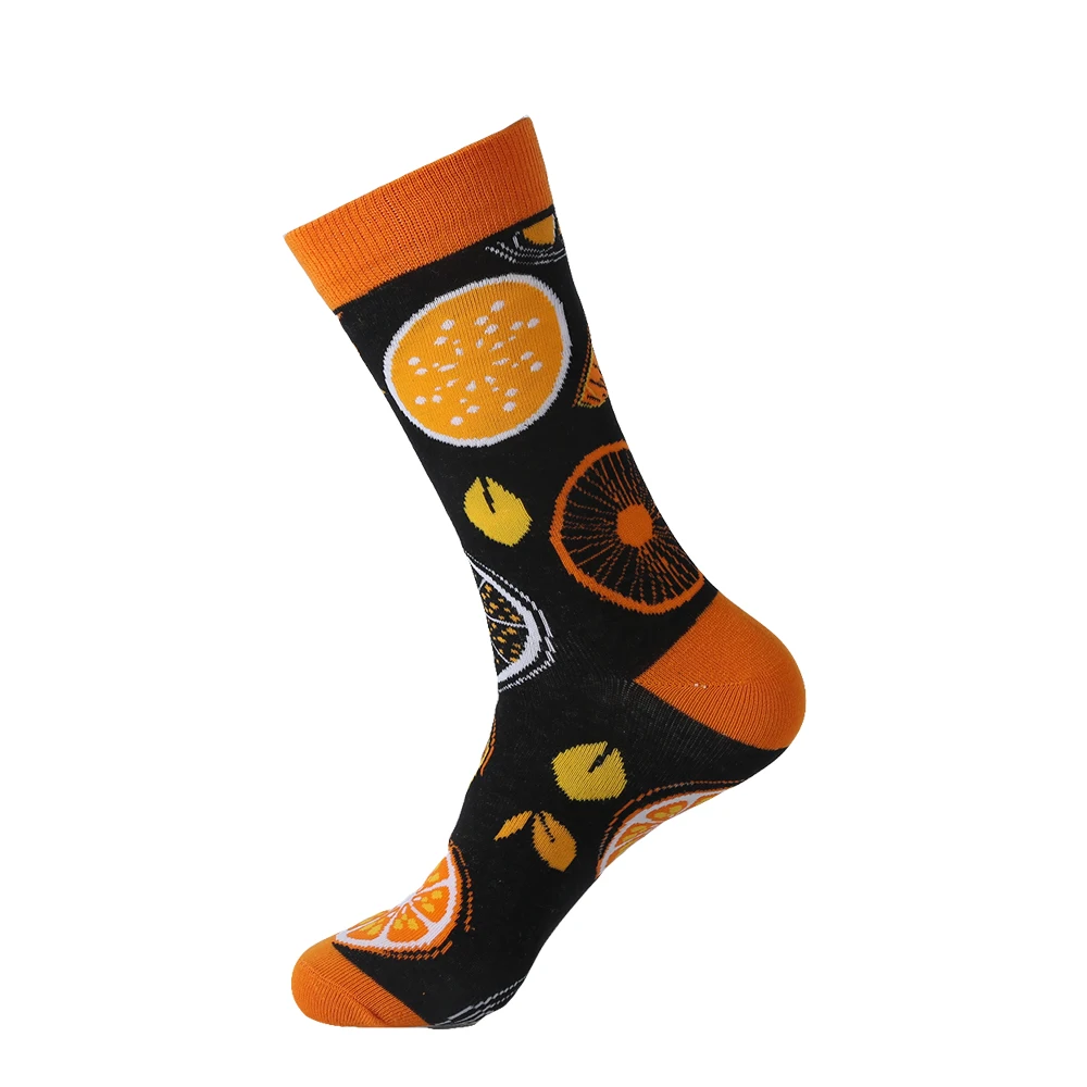 VPM, новинка, цветные хлопковые мужские носки, Harajuku, хип-хоп, забавные носки с фруктами, деловые носки для мужчин, рождественские носки - Цвет: b316