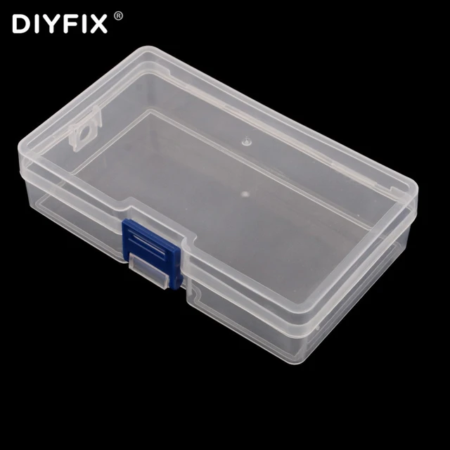 DIYFIX Tool Box Storage Container Transparent Rectangle PP Plastic