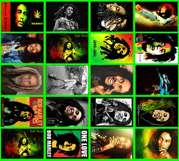 

Lanchenyi Handmade Rock band Bob Marley Classic Series sticker 20/pcs PVC Art Crafts collection Gift wall Design sticker