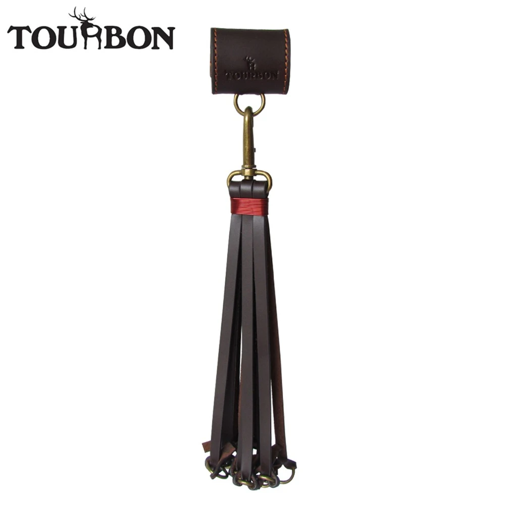 Tourbon Hunting Shotgun Shooting Real Leather Game Carrier Goose Duck Strap Bird 12 Loops Hanger Brown | Спорт и развлечения