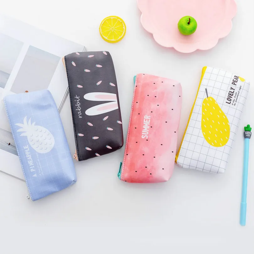 Kawaii/1 шт. Тигр в прыжке Карандаш Чехол прозрачный сетчатый офисный студенческий s