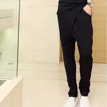 27-42 Горячая весна/осень новые мужские модные Мешковатые повседневные подтяжки ноги вилка Гарун брюки