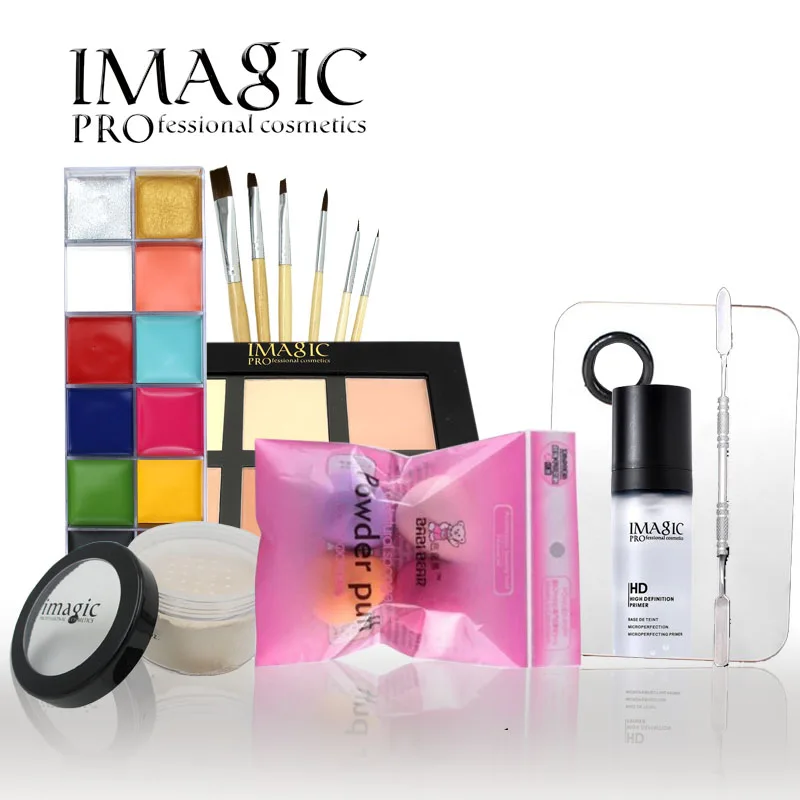 

IMAGIC makeup set 12 color oil painting Art Foundation Cream Moisturizing long lasting Make Up Set Tools Party Fancy Dress