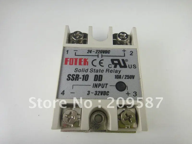 Твердотельные Реле SSR-10DD DC-DC 10A 3-32VDC 24-220VAC | Обустройство дома