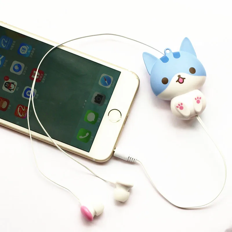 

Cute Cartoon Retractable Cat Dog Flexible Earphone for MP3 MP4 Girl backpack Decor r iPhone 5 6 6s plus Sumsang earphones