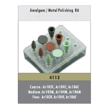 

45 Pieces/Lot (5 Boxes) Amalgam/Metal Polishing RA Dental Silicon Rubber Polisher Burs Kits Grinding Drill Low Speed