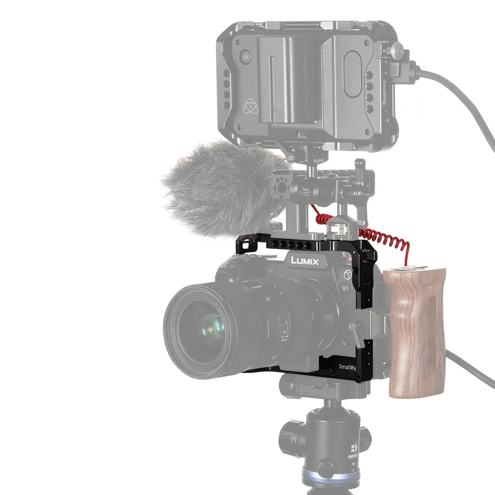 Клетка для камеры SmallRig DSLR S1 для Panasonic Lumix DC-S1& S1R с креплением для холодного башмака для микрофона, светильник для вспышки 2345