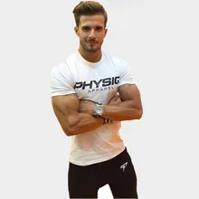 font b Mens b font summer fitness Bodybuilding cotton t shirt gyms font b workout
