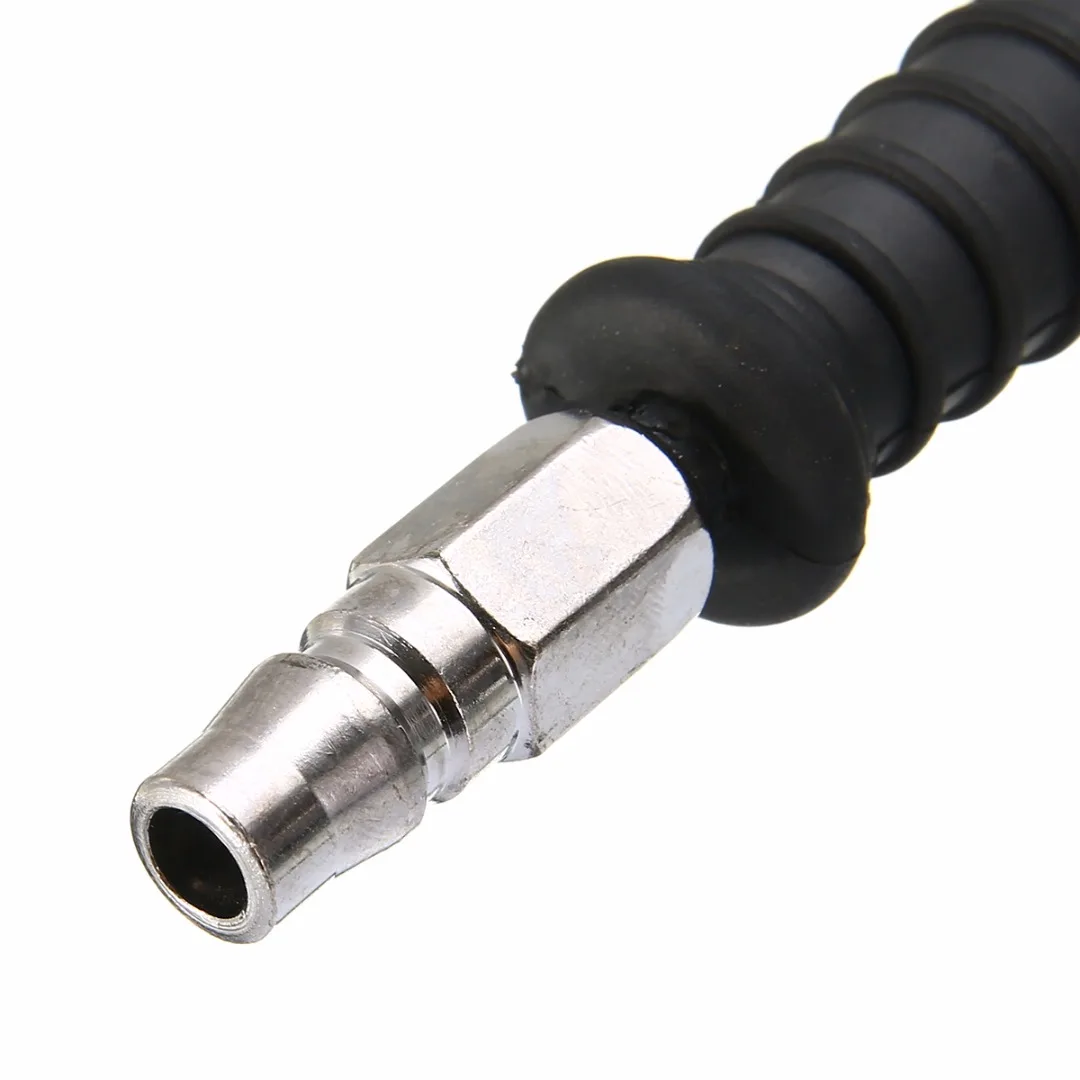 Treyues 1pc Universal Motorcycle Dual Head Long Reach Tire Air Chuck Inflator Metal For Car Auto Bicycle