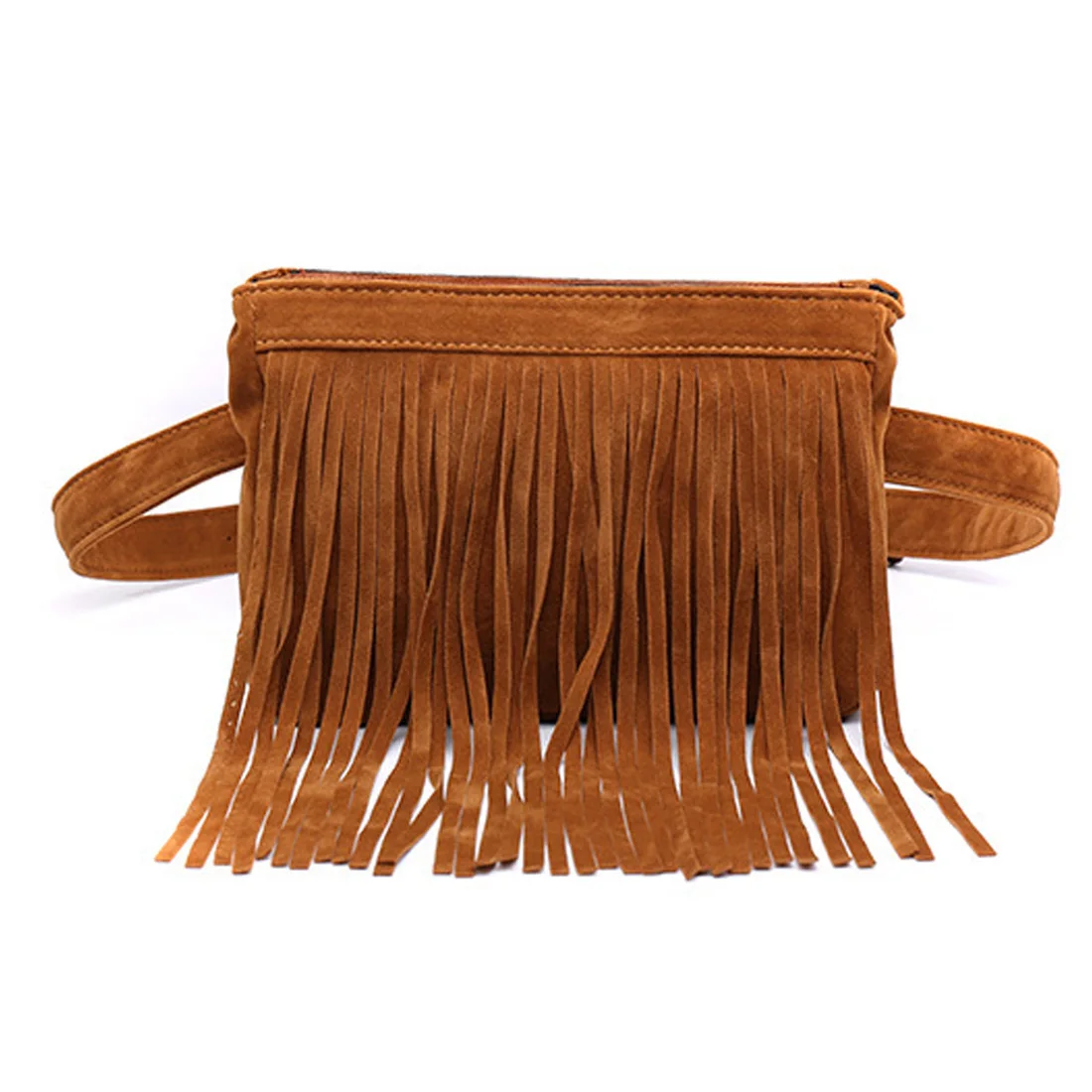 Новая мода Для женщин Талия пакеты бренда Simple Дизайн Поясные сумки Классический Мода Поясные сумки Винтаж кисточкой сумки bolsas - Цвет: Camel