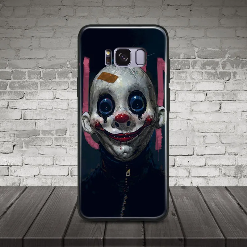 

Art of a clown from The Dark Knight Soft Silicone Phone Case Shell Cover For Samsung S7 Edge S8 S9 Plus Note 8 9