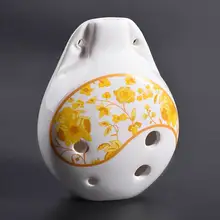 6 отверстий ocarina Midtone C маленький фарфоровый флейта для детей и взрослых начинающих введение Национальный духовой инструмент