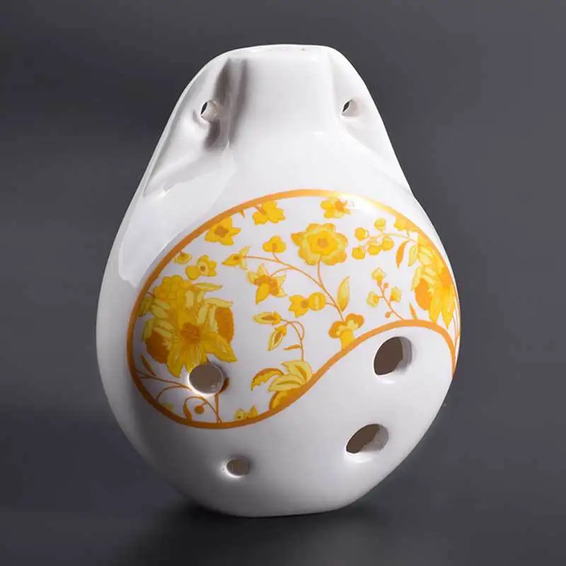 

6 Hole Ocarina Midtone C Small Porcelain Flute Children Adult Beginners Introduction National Wind Instrument