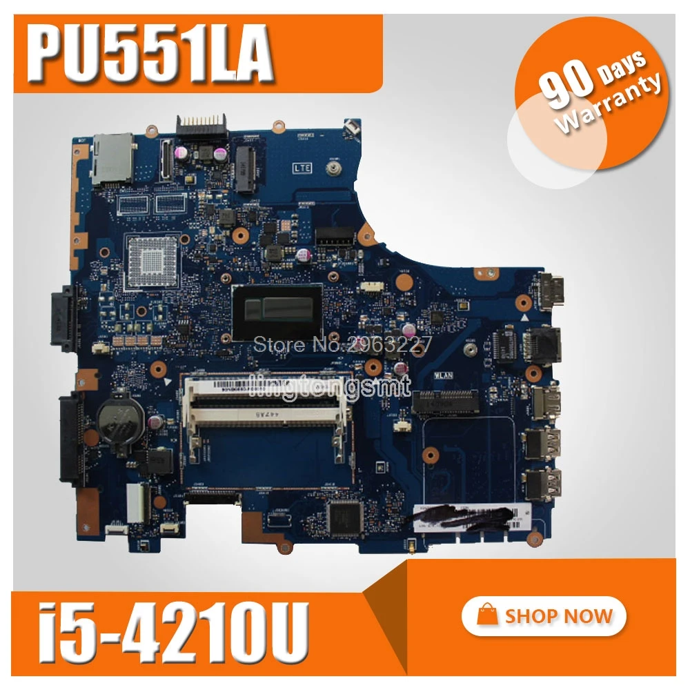 Laptop motherboard For ASUS PU551LA PRO551L PU551L PU551LA PU551LA rev 2.0 i5-4210U Mainboard 100% tested Laptop motherboard For ASUS PU551LA PRO551L PU551L PU551LA PU551LA rev 2.0 i5-4210U Mainboard 100% tested
