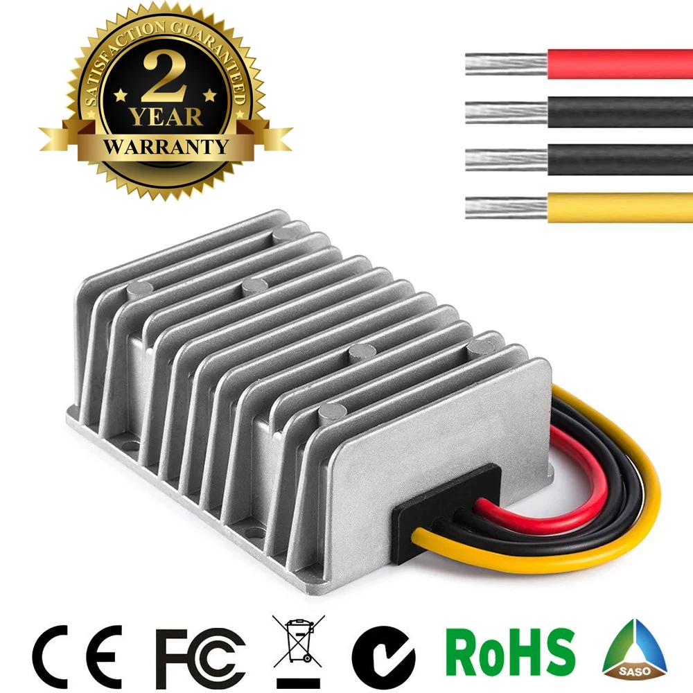 

12V-24V to 13.8V Automatic Boost Buck DC DC Power Converter 9-36V to 13.8V 28A MAX Step-up/down Module Voltage Regulator CE RoHS