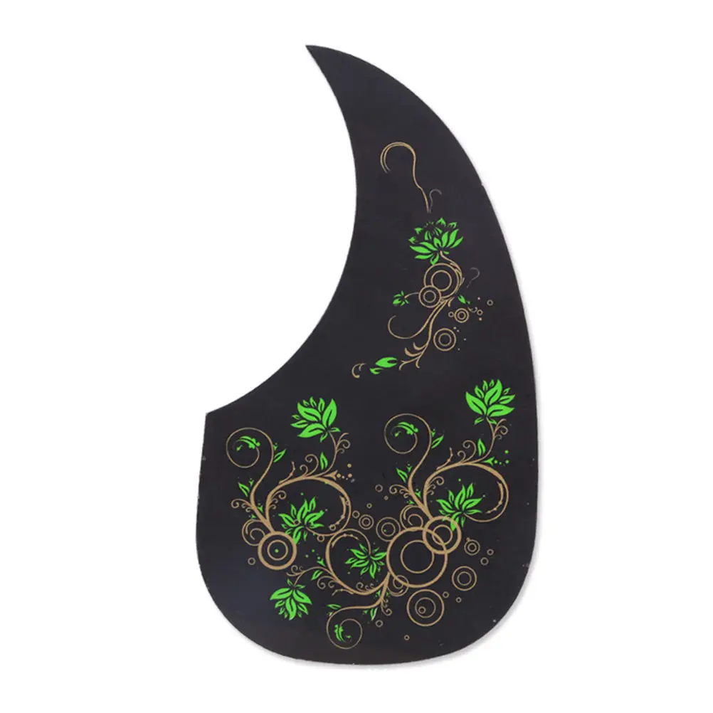 Народная акустическая гитарная палочка, защитная самоклеящаяся палочка, наклейка на запчасти для акустической гитары 1 шт - Цвет: Water Drop Flower