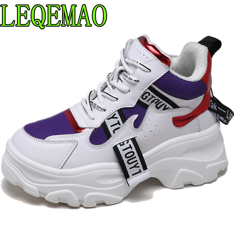 

Casual Shoes Women Fashion Brand White Sneakers Lady chaussure Autumn Female footware 2018 Cross-tied Shoes Patchwork