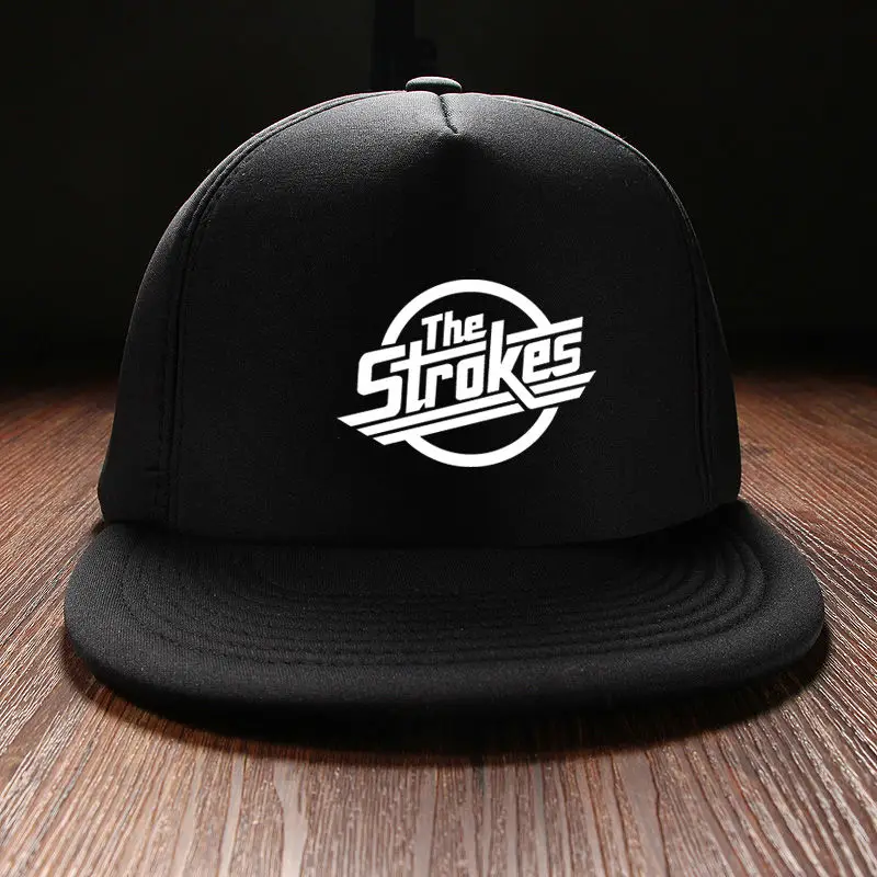 New 2017 Fashion Cotton Snapback Cap Cool Letter The Strokes Rock Band
