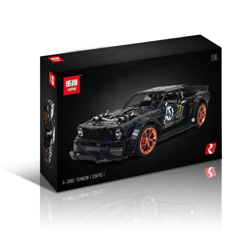 

Lepin 20102 3330PCS Ford Mustang Hoonicorn RTR Compatible LegoSet Technic MOC-22970 Building Blocks Bricks Educational Diy Toys