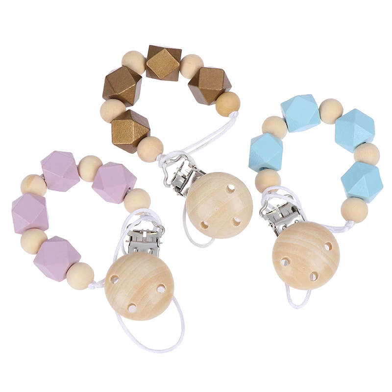 

DIY Silicone Baby Pacifier Clip Colorful Pacifier Chain for Baby Teething Soother Chew Toy Dummy Clips