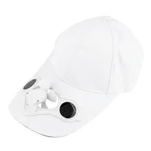 Air Cool Fan Hat кепки с солнечный энергия солнца прохладный вентилятор для Велоспорт энергосберегающая без батареи требуется Рыбалка летние спортивные открытый