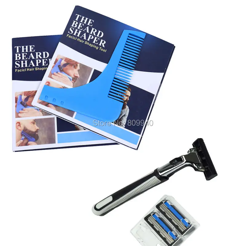 Men The Beard Bro Beard Shaping Tool with shaver Beard Shaper Balm Cut