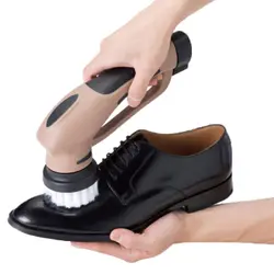 Электрическая машина для чистки обуви с кистью Перезаряжаемые машина для чистки обуви Мини Ручной автоматической чистки обуви
