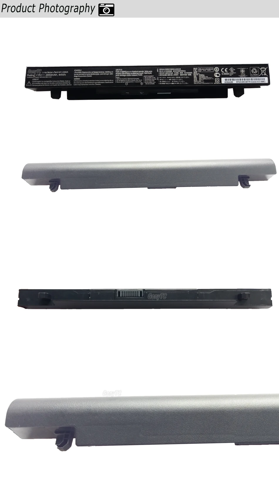 Gonytc 15 V 44Wh 2950 мА/ч, A41-X550a Батарея для Asus A41-X550 X550C A450 A450C A450L A450LB литий-ионный аккумулятор для ноутбука Батарея