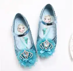 Обувь для девочек принцессы новый бренд весна печати Кожа Детская Свадебная обувь танцы модельные детские туфли вечерние