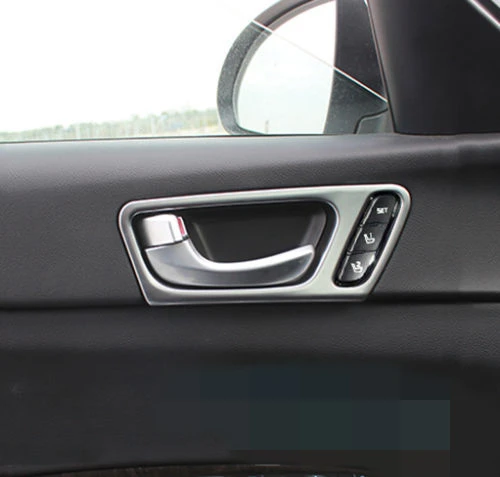 FIT FOR 2016- KIA OPTIMA K5 CHROME INNER DOOR HANDLE COVER BEZEL GARNISH TRIM