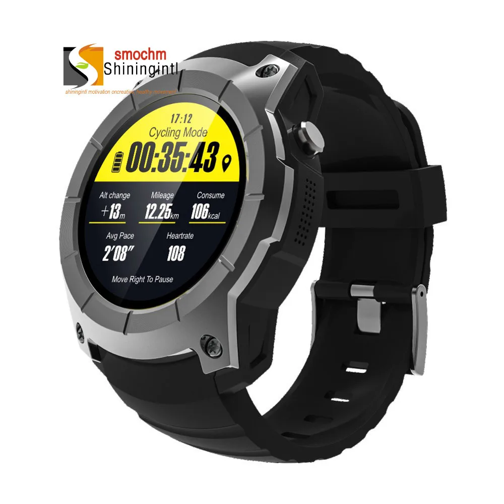 Smochm Bluetooth GSM MT2503 gps Спорт на открытом воздухе отслеживание часы монитор сердечного