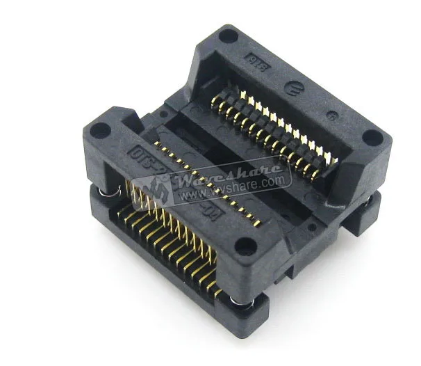 Enplas ic Test & Burn-in Soquete Programador Adaptador 7.5mm Largura 1.27mm Passo Sop28 So28 Soic28 Ots-28-1.27-04 - Imagem 2