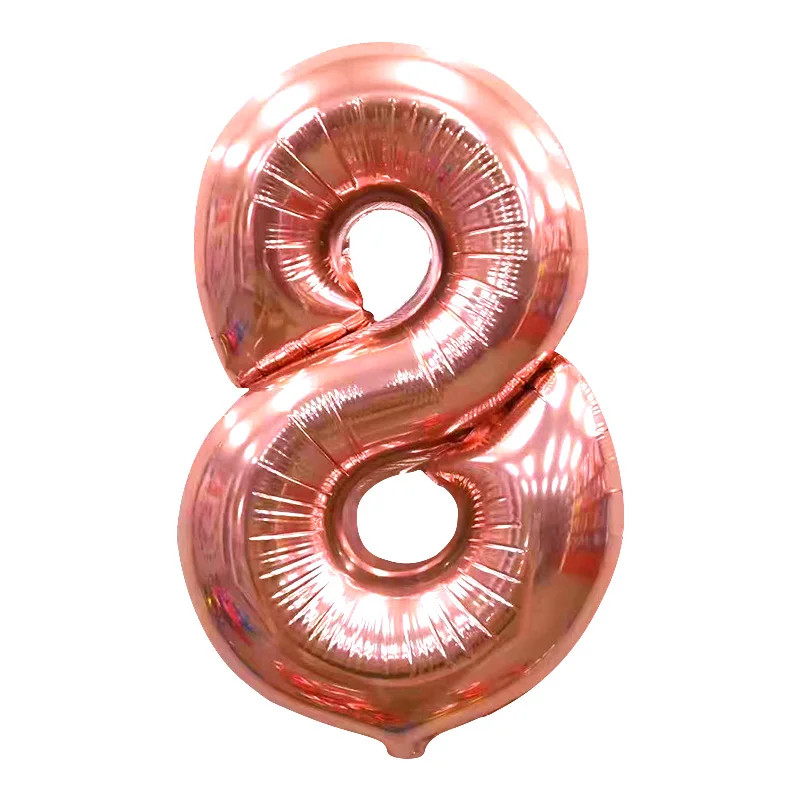 40 дюймов шар с цифрами на день рождения шар из розового золота цифры воздушные шары 21 день рождения украшения для детей и взрослых воздушный шар из фольги - Цвет: Style 29