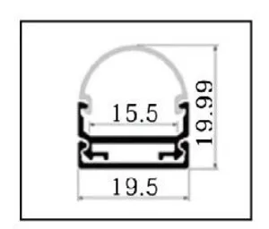 RA-; 1 м длинный светодиодный алюминиевый профиль(анодированный серебряного цвета цвет) с крышкой ПК; для flexibe или жесткий светодиодный полоски