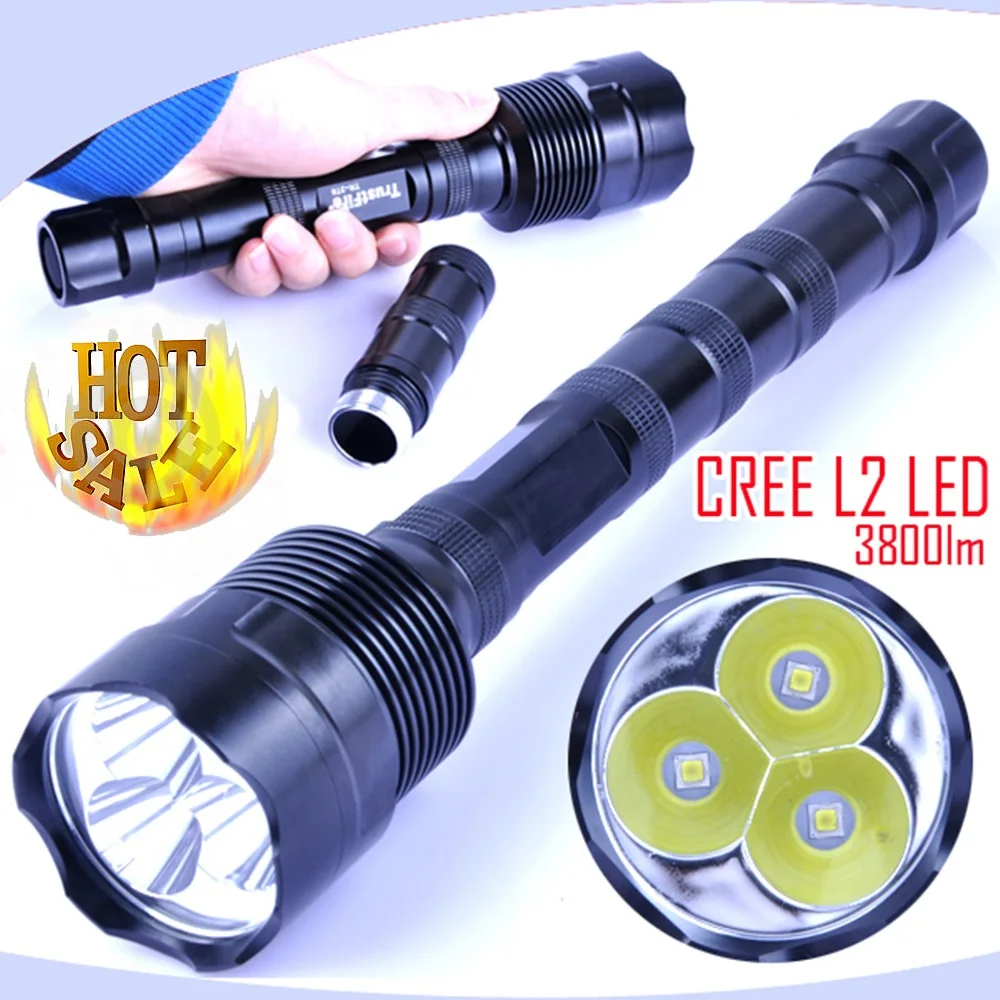 

High Power CREE XM-L2 LED Flashlight 3800LM led torch Waterproof torchs lamp lighting tactical flashlight