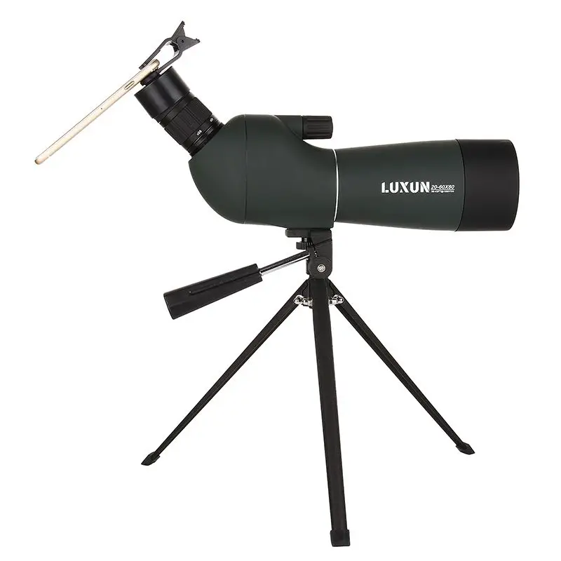 

Spotting Scope Birdwatch Monocular & Universal Phone Adapter Mount Waterproof 20-60x60 Telescope Zoom Spotting Scope j2