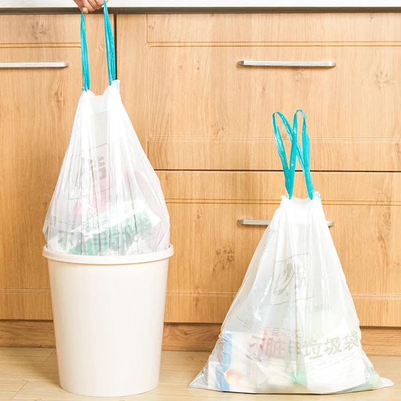 Automatic convergent garbage bags household plastic bag in my hand