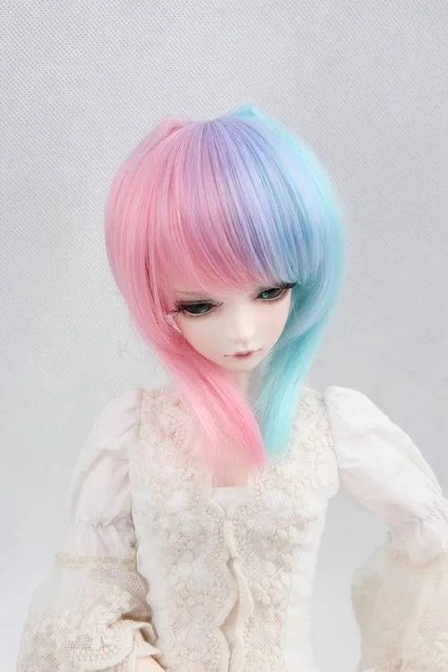 [Wamami] 97# милый многоцветный короткий парик для 1/4 MSD DOD AOD BJD Dollfie