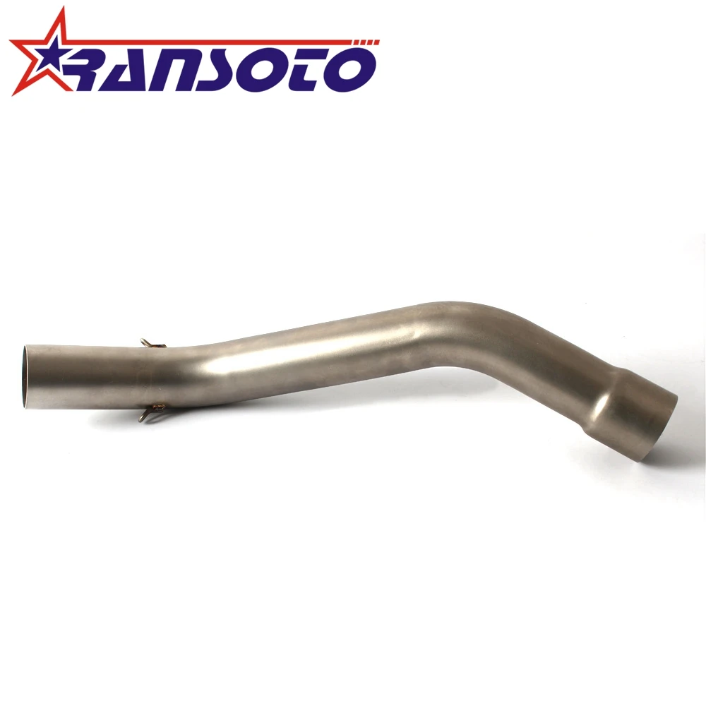 

RANSOTO High Quality Motorcycle Exhaust Middle Pipe Link Pipe for Kawasaki ZX-10R ZX10R 2008-2010
