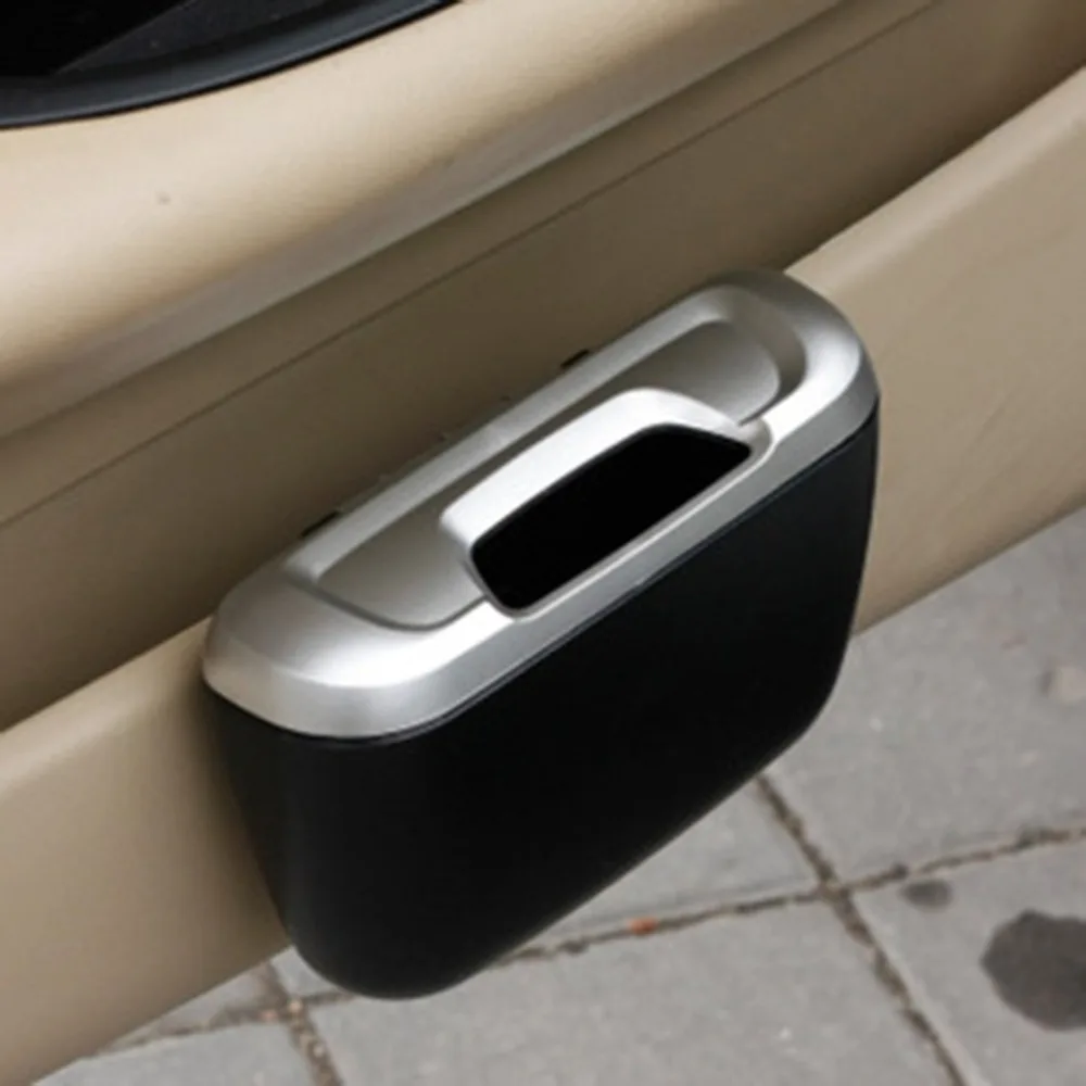 

Car Styling Car Rubbish Dustbin Vehicle Trash Can Car Storage Case Side Hanging Automobile Trash Bin Auto Accessorie