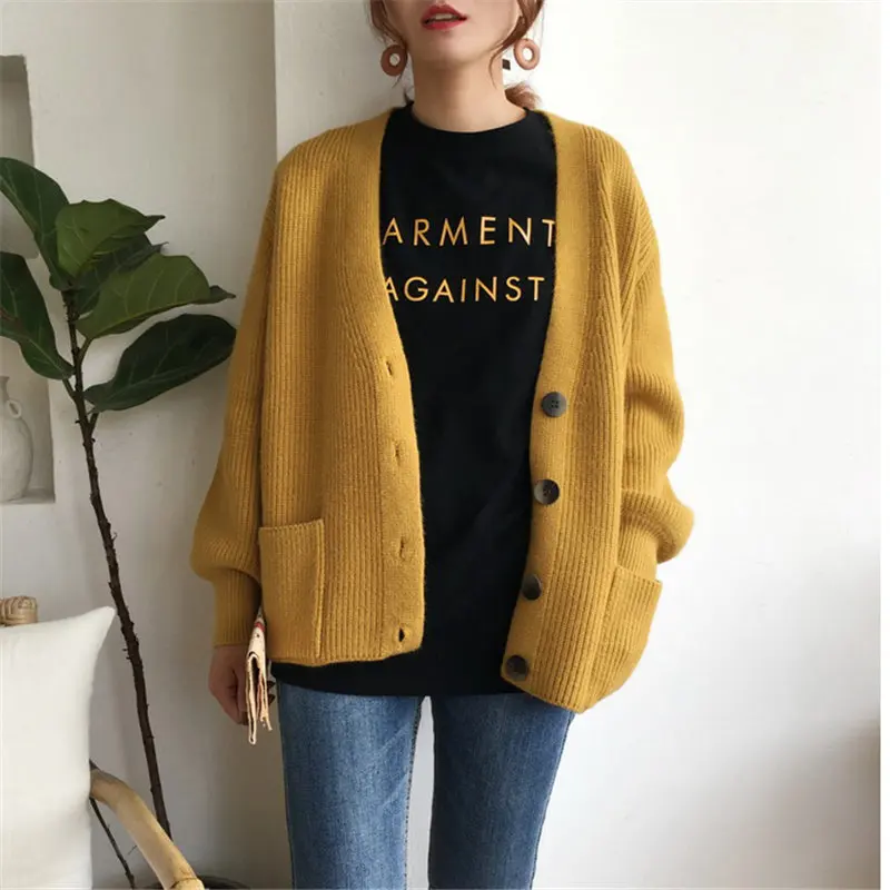 Online Alien Kitty Chic Corea grueso suelto todo el Partido Casual suave primavera otoño elegante Rebeca Regular suéteres de manga larga sólido