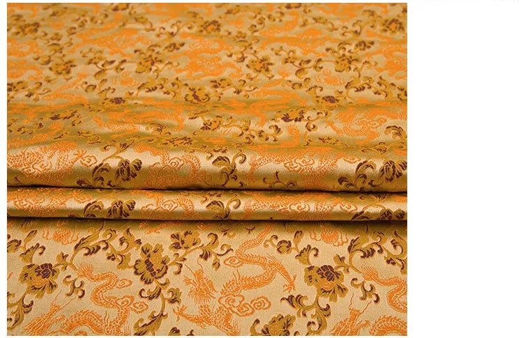 500 см* 75 см Высокое качество имитация шелка парча тканевая подушка упаковка маленькие драконы Ткань Женский костюм cheongsam diy ткань
