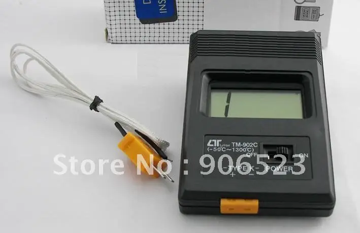 

Free shipping K Type Digital Thermometer / thermodetector TM-902C + Thermocouple Probe