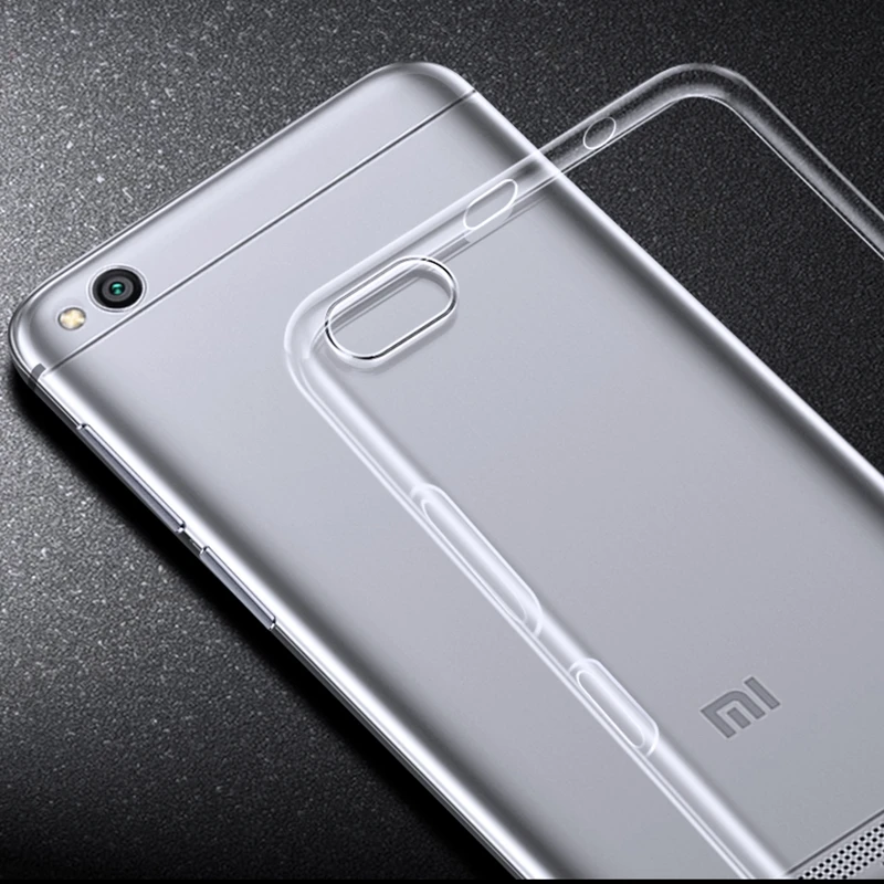 

Transparent Soft TPU Case For XiaoMi Redmi 4A 4X 5A 5 Plus Note 5 pro 6A Silicone Clear Transparent Cover For Xiomi Mi A1 5X