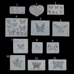 Симпатичные бабочки силиконовые смолы формы серьга, ожерелье, подвеска ювелирные изделия инструменты