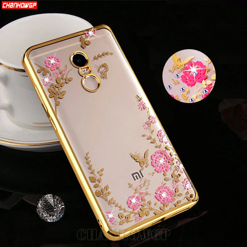 Glitter Soft Silicone Case For Xiaomi Redmi Note 7 5 6 Pro 5A Prime 6A Mi 9 8 SE A2 Lite S2 F1 Flower TPU Cover | Мобильные телефоны