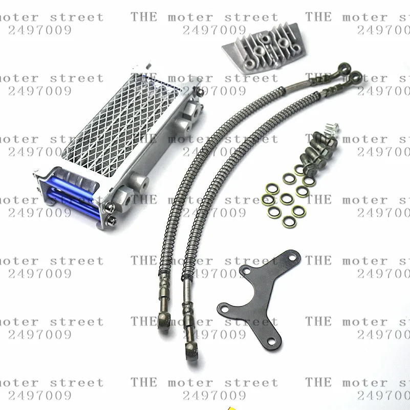 Мотоциклетный масляный Охлаждающий радиатор для питбайк ATV Quad 50 70 ...