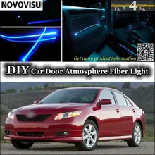 Novovisu для Toyota Camry V XV интерьер окружающего света настройки атмосферу Волокно оптическое Ленточные огни внутри двери Панель освещения